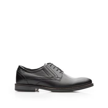 Pantofi casual bărbați din piele naturală Leofex - 603-1 Negru box ieftin