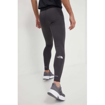 The North Face leggins sport barbati, culoarea gri, neted