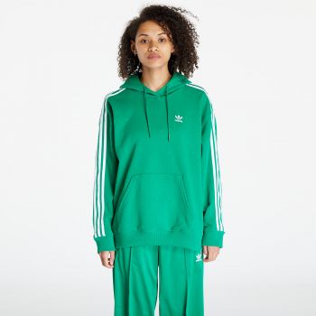 adidas Originals 3-Stripes Oversized Hoodie Green la reducere