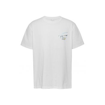 Tricou de bumbac organic cu model logo