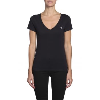 Tricou slim fit din amestec de bumbac organic 77