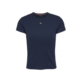 Tricou slim fit striat