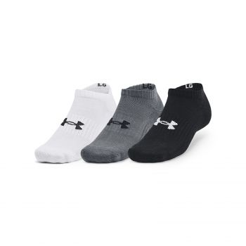 Under Armour Core No Show 3-Pack Socks Black/ White/ Grey