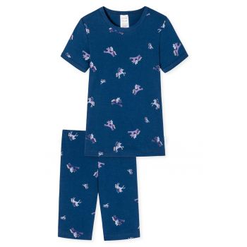 Pijama de bumbac cu imprimeu grafic ieftine