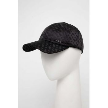 BOSS șapcă culoarea negru, cu model 50507615