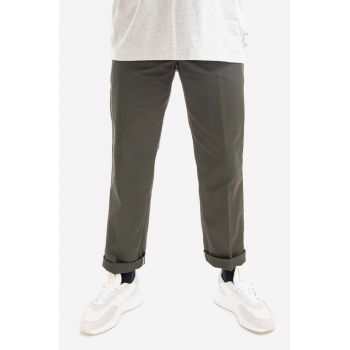 Dickies pantaloni Spodnie Dickies 874 Work Pant DK0A4XK6OGX bărbați, culoarea verde, drept DK0A4XK6OGX-green