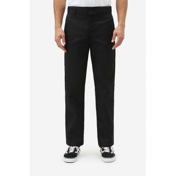 Dickies pantaloni Spodnie Dickies Work Pant Rec DK0A4XK9BLK bărbați, culoarea negru, drept DK0A4XK9BLK-black