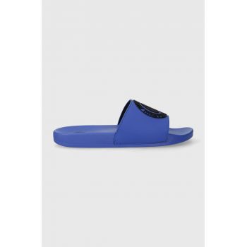 Just Cavalli papuci bărbați, culoarea bleumarin 30103-024