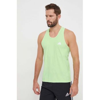 adidas Performance tricou de alergare Own The Run culoarea verde IN1530 de firma original