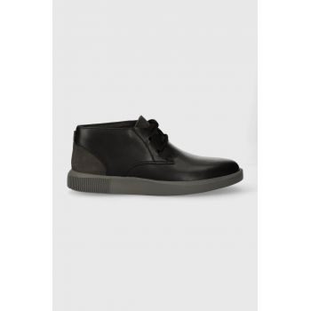 Camper pantofi de piele Bill barbati, culoarea negru, K300235.032