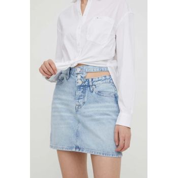 Tommy Jeans fustă din denim mini, creion DW0DW17217