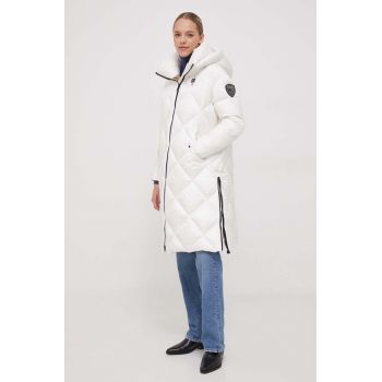 Blauer jachetă de puf de damă, culoarea alb, de iarnă de firma originala