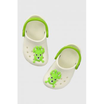 Crocs papuci pentru copii culaorea verde ieftini