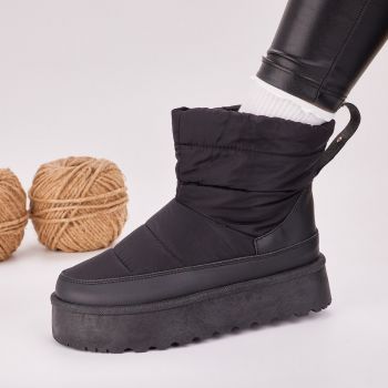 Ghete Imblanite Dama Negre Tip UGG Crimson