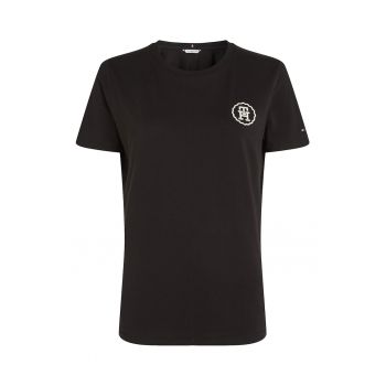 Tricou de bumbac organic cu broderie logo