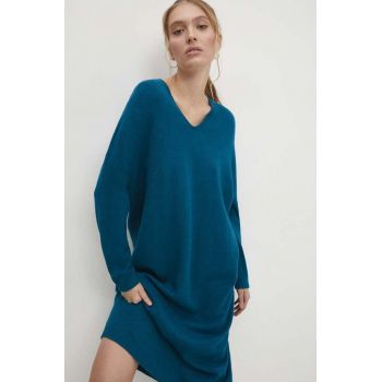Answear Lab rochie culoarea turcoaz, mini, oversize de firma originala