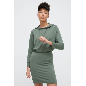 Dkny rochie culoarea verde, mini, drept ieftina
