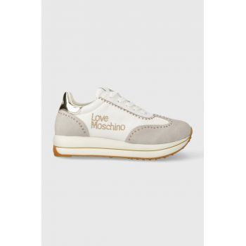 Love Moschino sneakers culoarea alb JA15274G1IJC410B