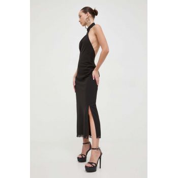 Moschino Jeans rochie culoarea negru, maxi, drept de firma originala