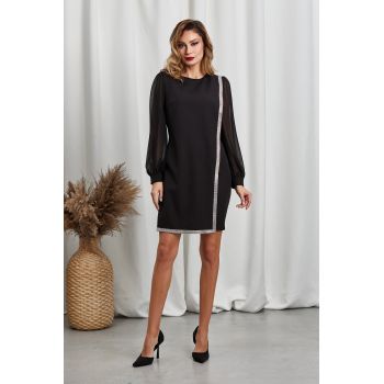 Rochie Elvira Neagra ieftina la reducere
