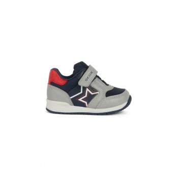 Pantofi sport din piele ecologica cu insertii din material textil