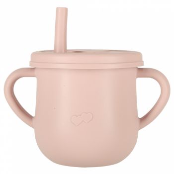 Set complet de hranire copii, Ikonka, cu 9 piese din silicon, pt diversificare hrana, Pink Crab