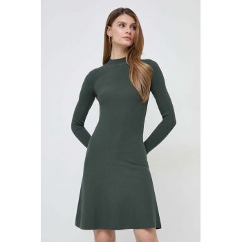 Max Mara Leisure rochie culoarea verde, mini, evazați 2416320000000