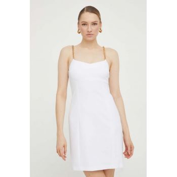 MICHAEL Michael Kors rochie culoarea alb, mini, drept la reducere