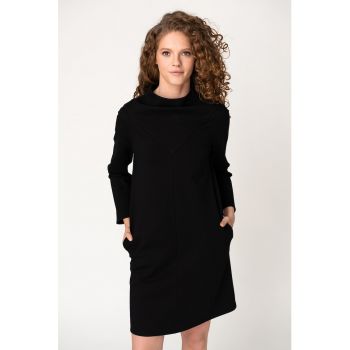 Rochie mini cu buzunare oblice Odette