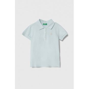 United Colors of Benetton tricou polo copii cu guler