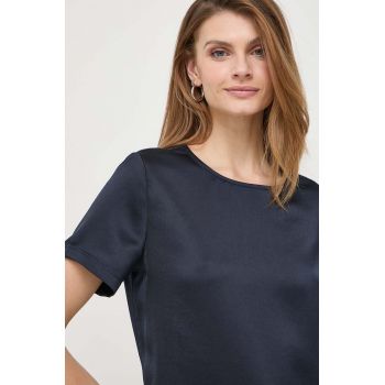 Weekend Max Mara bluză femei, culoarea bleumarin, uni 2415940000000 de firma originala