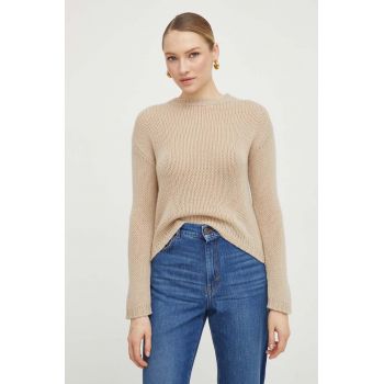 Weekend Max Mara pulover de lana femei, culoarea bej