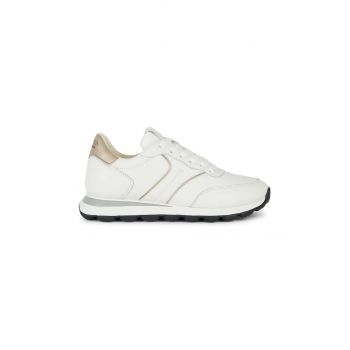 Geox sneakers din piele D SPHERICA VSERIES culoarea alb, D45F4A 085NF C1327