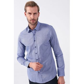 Camasa din bumbac cu model in dungi