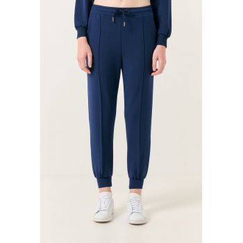 Pantaloni de trening din amestec de modal cu snururi