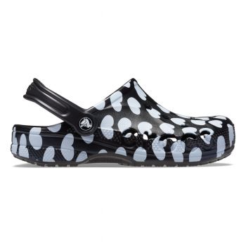 Saboti Crocs Baya Seasonal Printed Clog Negru - Black/White de firma originali