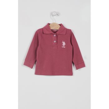 Bluza polo cu logo la reducere