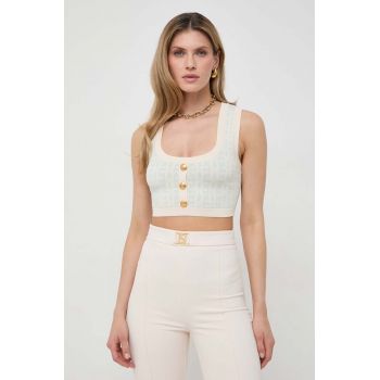 Elisabetta Franchi top femei, culoarea bej