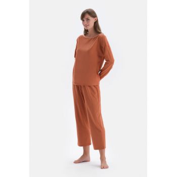 Pijama lunga din amestec de modal de firma originale