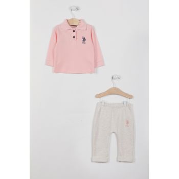 Set de bluza polo si pantaloni - 2 piese ieftin