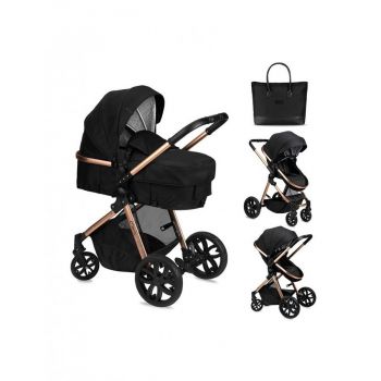 Carucior Transformabil 2 in 1 Limuru Black Carucior Transformabil 2 in 1 Limuru Black