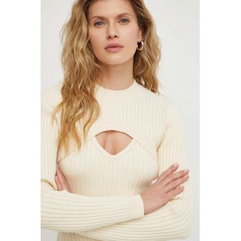 Résumé pulover femei, culoarea bej, light