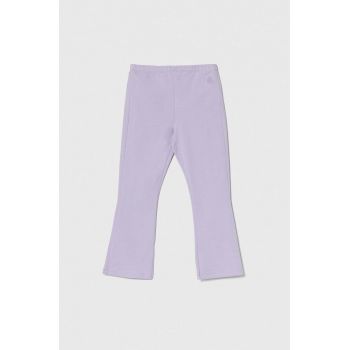 United Colors of Benetton leggins copii culoarea violet, neted ieftini