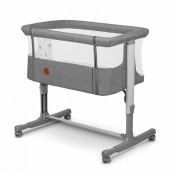 Patut co-sleeper 3 in 1 Lionelo Aurora cu leganare si setare unghiulara gri de firma original