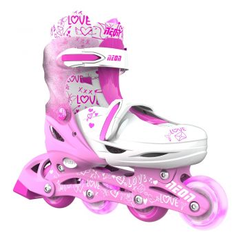 Role 2 in 1 Neon Combo Skates marime 34-37 pink