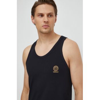 Versace tricou barbati, culoarea negru de firma original