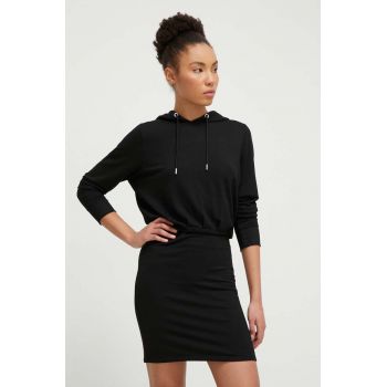 Dkny rochie culoarea negru, mini, drept ieftina