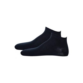 Set de sosete pana la glezna cu model uni - 2 perechi Set de sosete pana la glezna cu model uni - 2 perechi