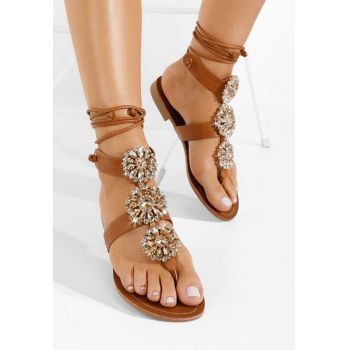Sandale bijou Riaza camel