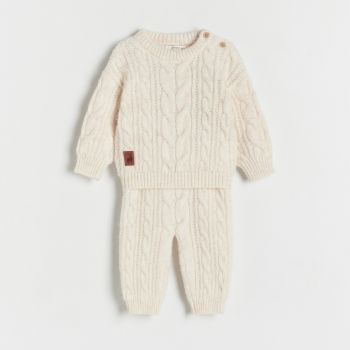 Reserved - Babies` sweater & trousers - Ivory